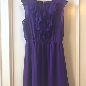 Purple ruffle dress
